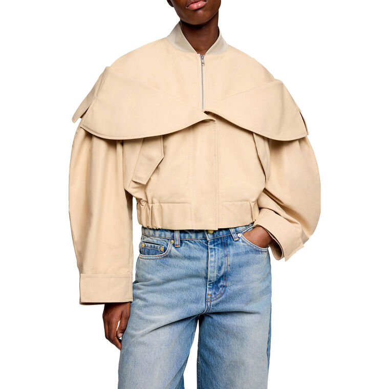 Double Cotton Bomber Jacket image number null