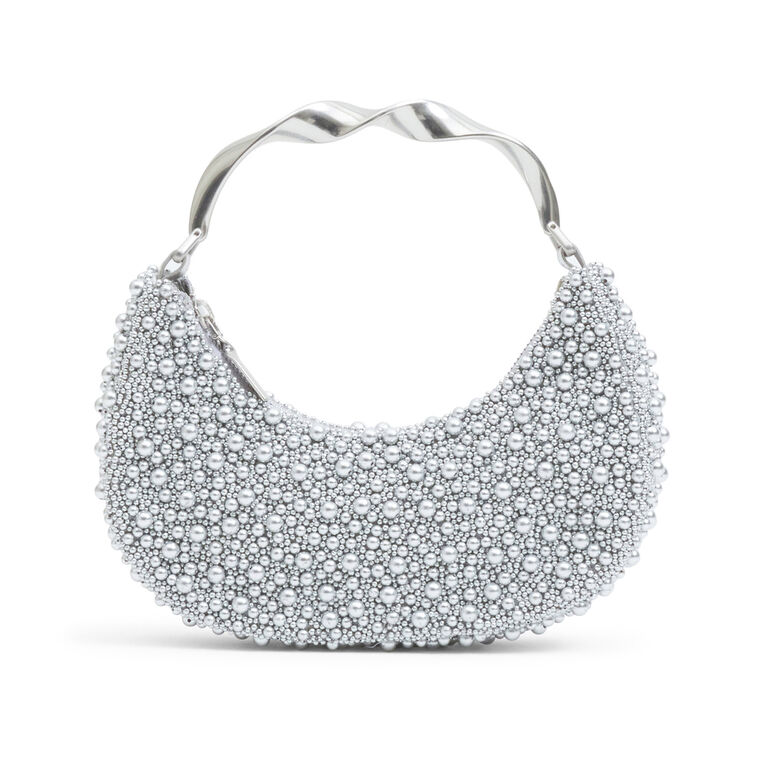 Evelyn Beaded Crescent Bag image number null