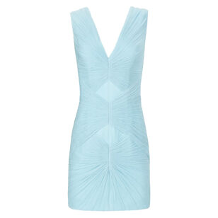 Tavia Silk Georgette Ruched Mini Dress