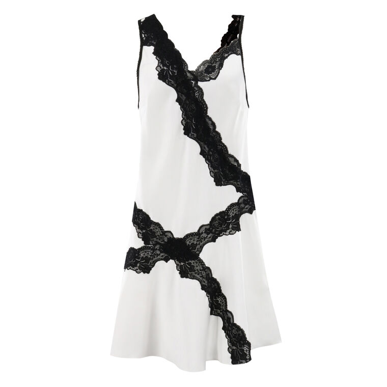 Bias Lace Mini Slip Dress image number null