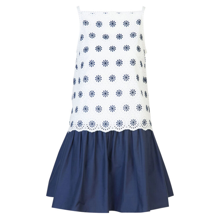 Grace Sleeveless Eyelet Mini Dress image number null