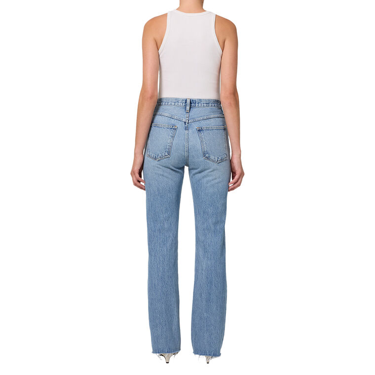 Leena High Rise Baby Flare Jean image number null