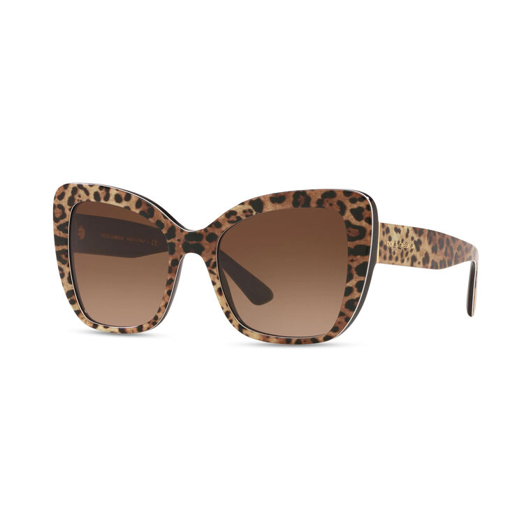 Leopard Butterfly Frame Sunglasses image number null