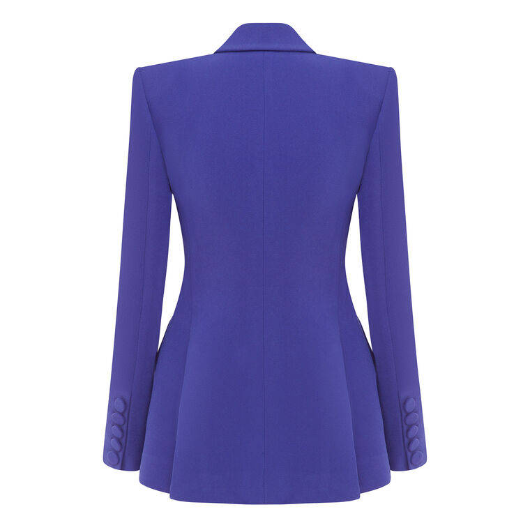 Stretch Crepe Double Breasted Blazer image number null