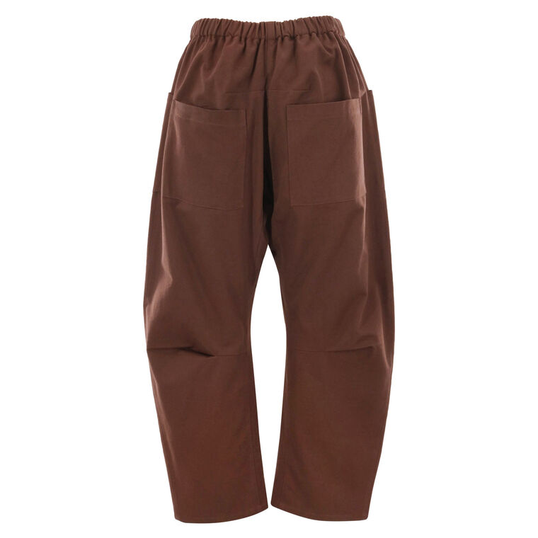 Travis Cropped Barrel-Leg Pant image number null