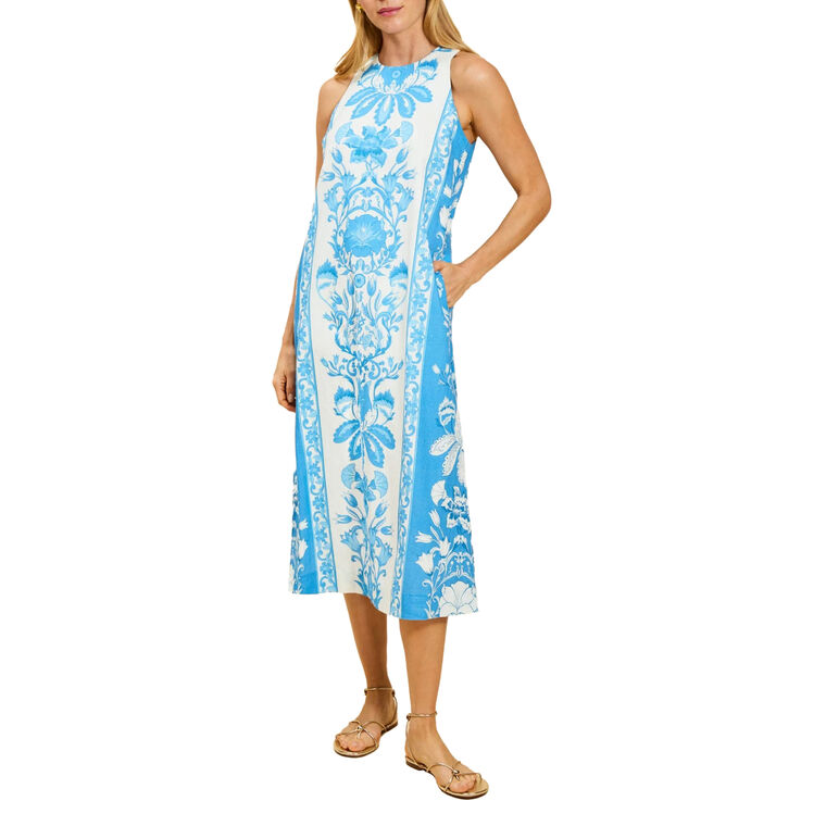 Farfalle Sleeveless Midi Dress image number null