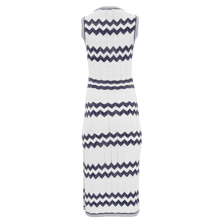 Oversized Zig Zag Midi Dress image number null