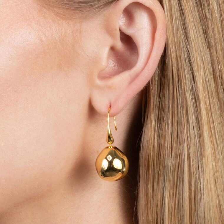 Molten Ball Wire Earring image number null