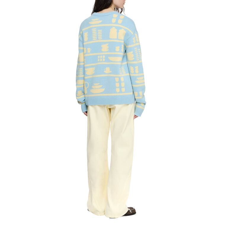 Crockery Jacquard Wool Sweater image number null