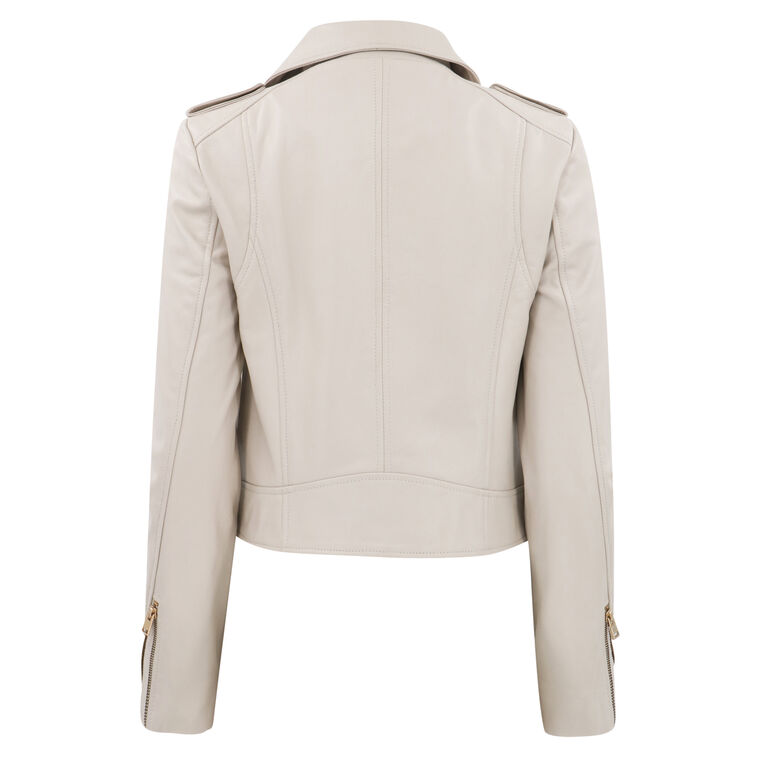 Donna Iconic Leather Biker Jacket image number null