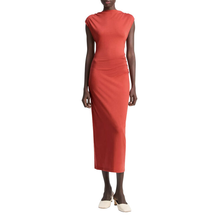 Pima Cotton Muscle-Tee Dress image number null