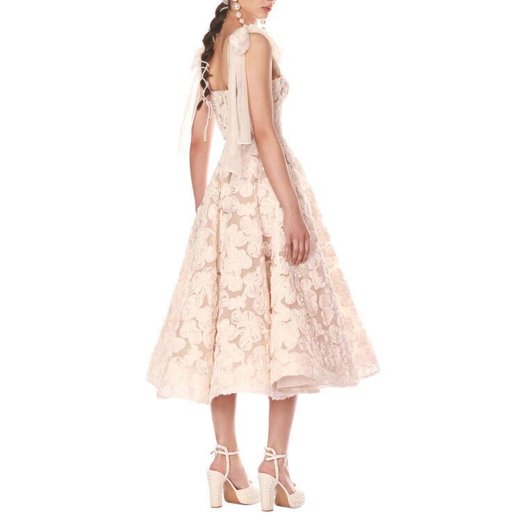 Sabrina Sleeveless Bow Strap Midi Dress image number null
