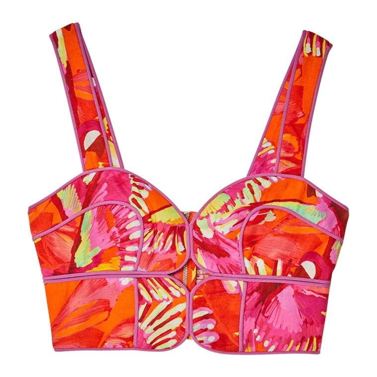 Flying Birds Sleeveless Crop Top image number null