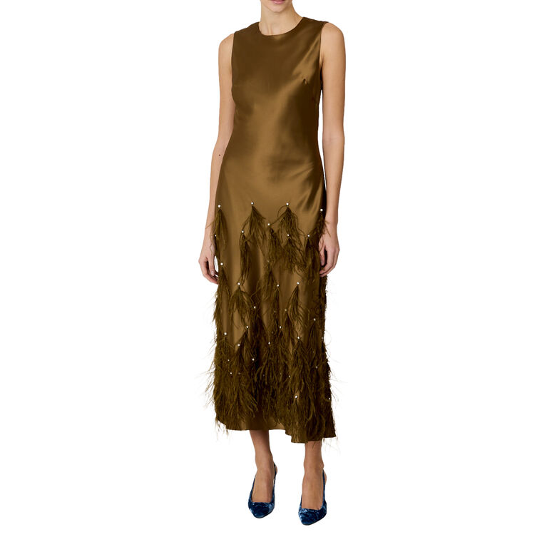 Laney Feather Dress image number null