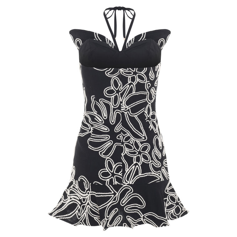 Asas Linen Butterfly Mini Dress image number null