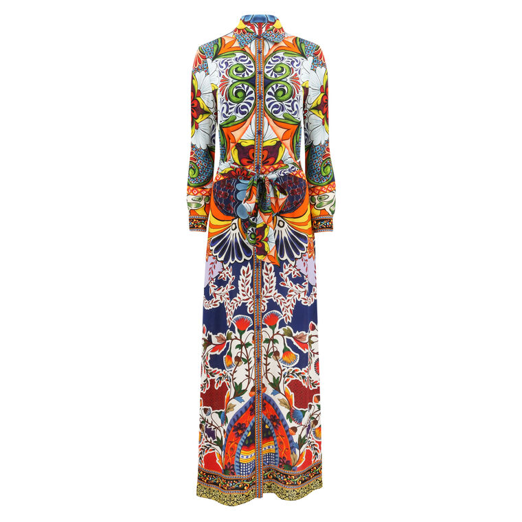 alice and olivia chassidy maxi shirt dress ALICE + OLIVIA Chassidy Maxi Shirtdress