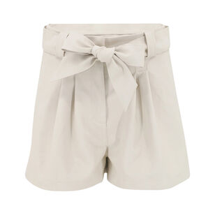 Indigo Belted Vegan Leather Short