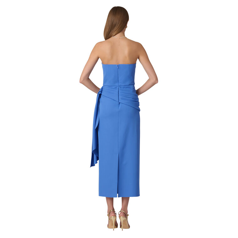 Annemarie Strapless Sash Detail Midi Dress image number null
