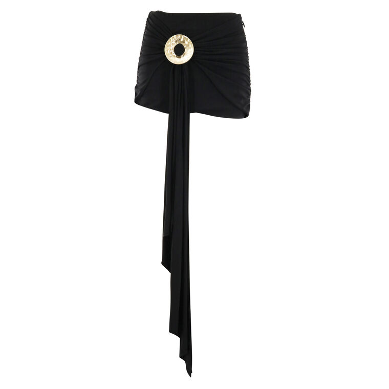 Freesia Hardware-Detail Sash Mini Skirt image number null