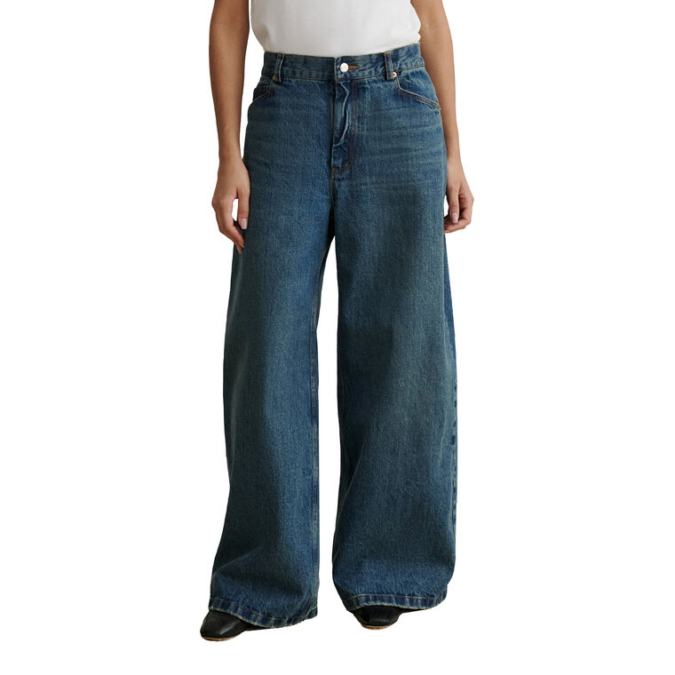 Dottir Wide-Leg Denim Pant image number null