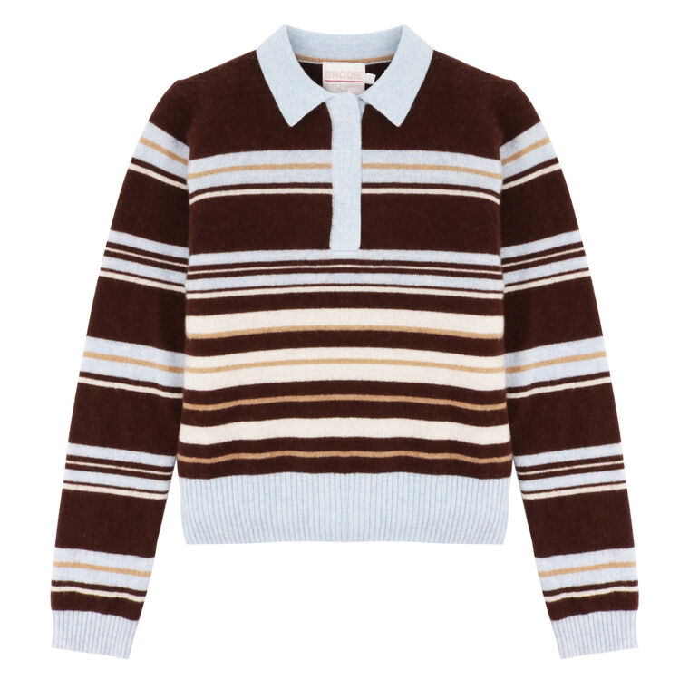 Slim Fit Stripe Polo image number null