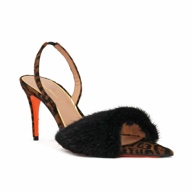 Nadine Mink Trim Slingback image number null