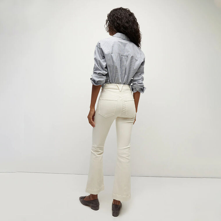 Carson High Rise Ankle Kick-Flare Jean image number null