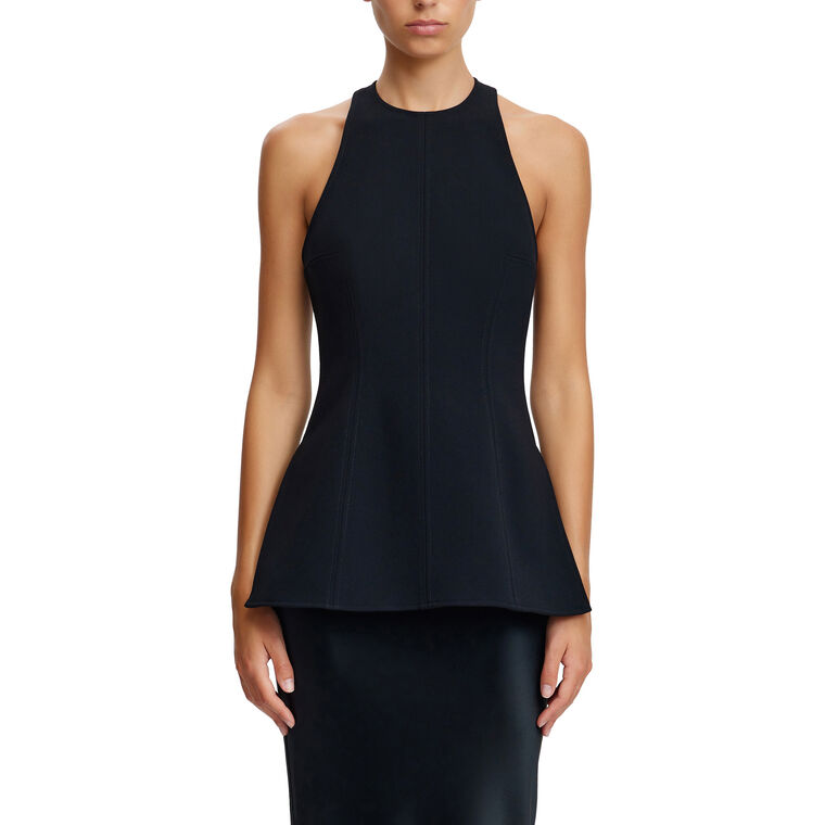 Hawick Sleeveless Flared Hem Top image number null