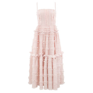 Skye Sleeveless Frilled Midi Dress