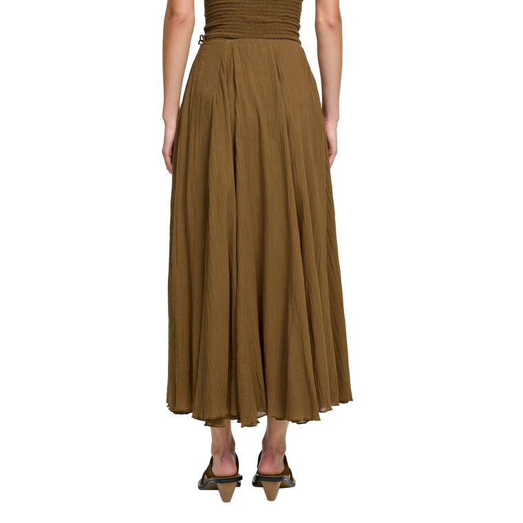 Bella Cotton Gauze Midi Skirt image number null