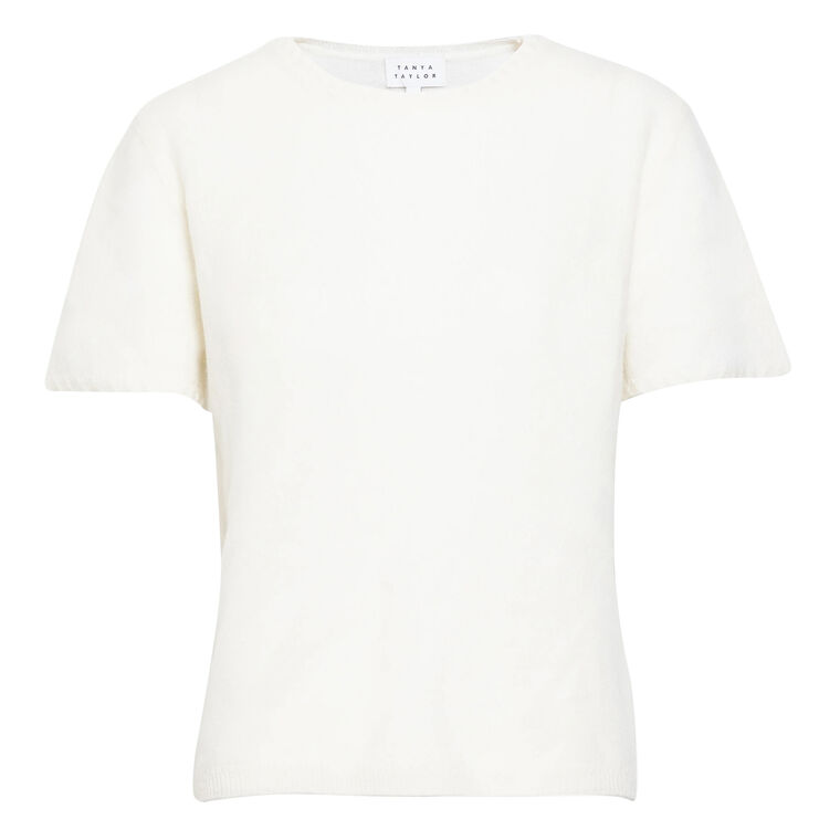Dailey Short Sleeve Cashmere T-Shirt Sweater image number null