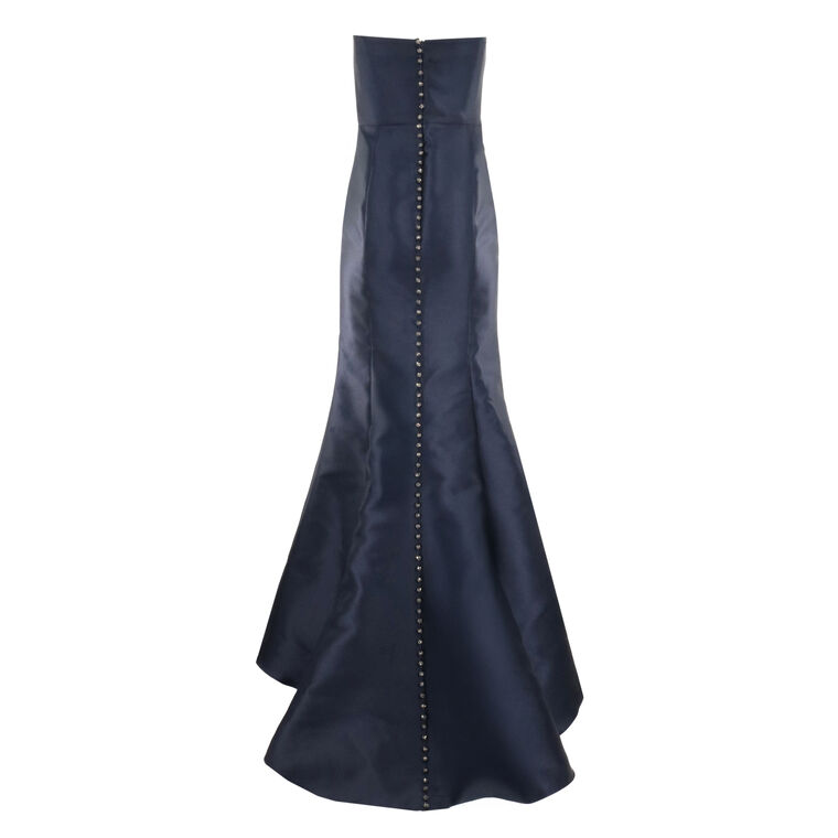 Draped Bustier Gown With Bolero Jacket image number null