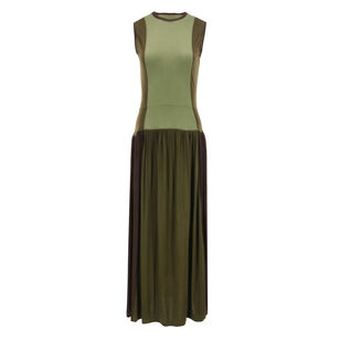 Amaliya Sleeveless Color Block Dress