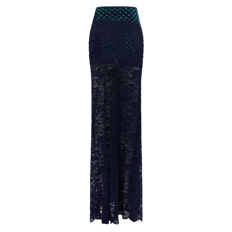 Lace Maxi Skirt image number null