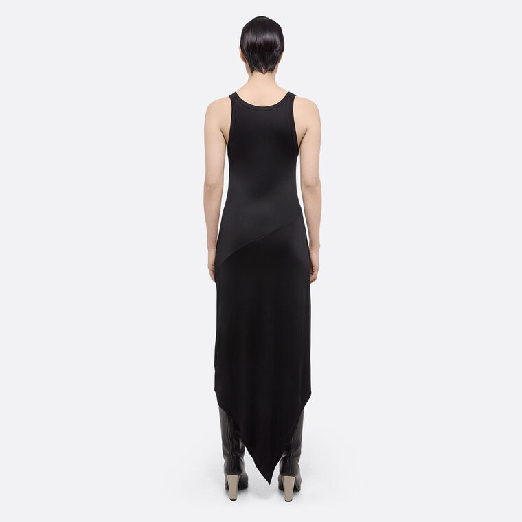 Jersey Scarf Hem Fluid Tank Dress image number null