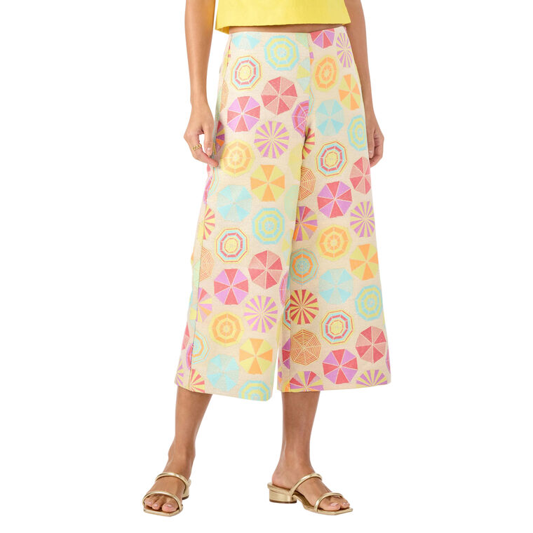 Diona Wide-Leg Crop Pant image number null
