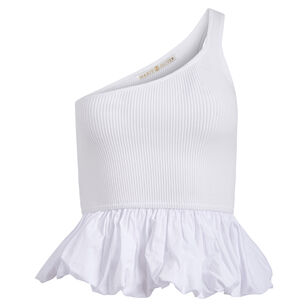 Ruthie Peplum One-Shoulder Top