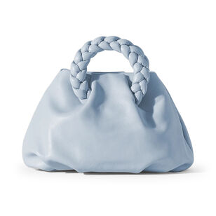 Bombon Plaited-Handle Leather Handbag