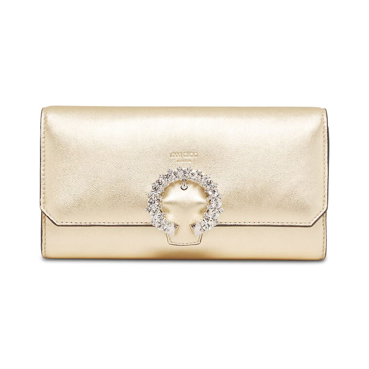 Wallet With Chain In Metallic Nappa Leather image number null