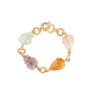 Wire Wrapped Stones Bracelet