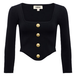 Sasha 3/4 Sleeve Knit Corset Top