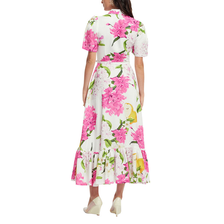 Becca Belted Short Sleeve Midi Dress image number null