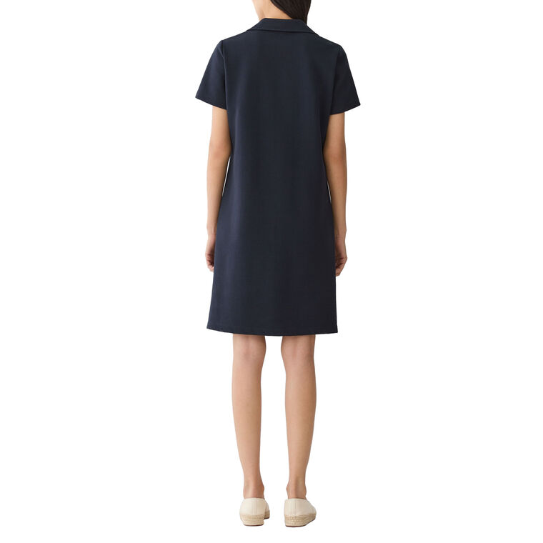 Short Sleeve Polo Mini Dress image number null