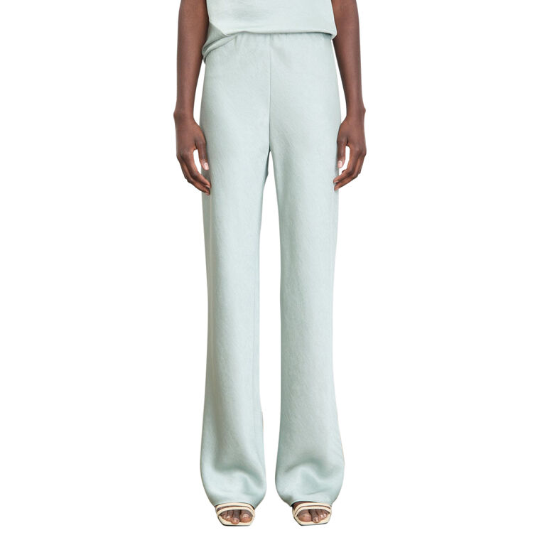 High Waist Fluid Satin Bias Pant image number null