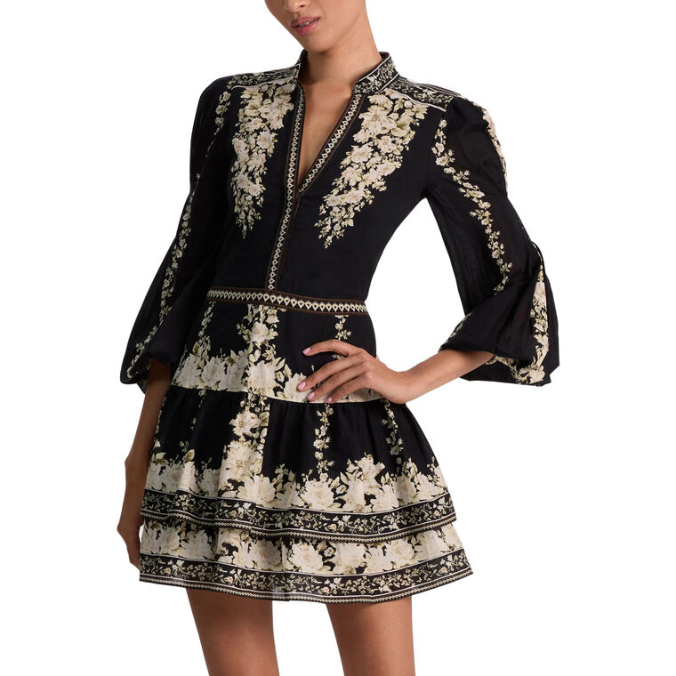 Valencia Deep V-Neck Mini Dress image number null