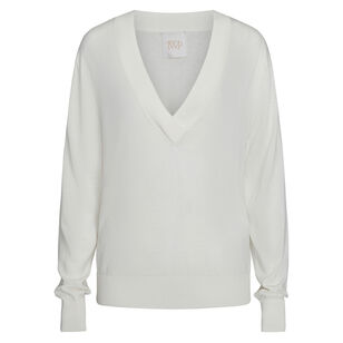 Perfect Deep V Long Sleeve Sweater