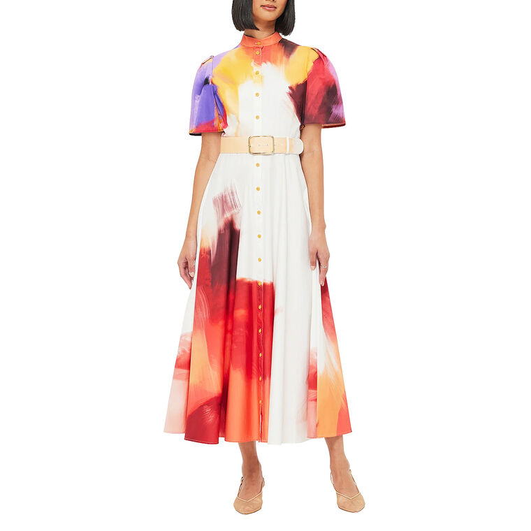Bianca Short Sleeve Midi Dress image number null