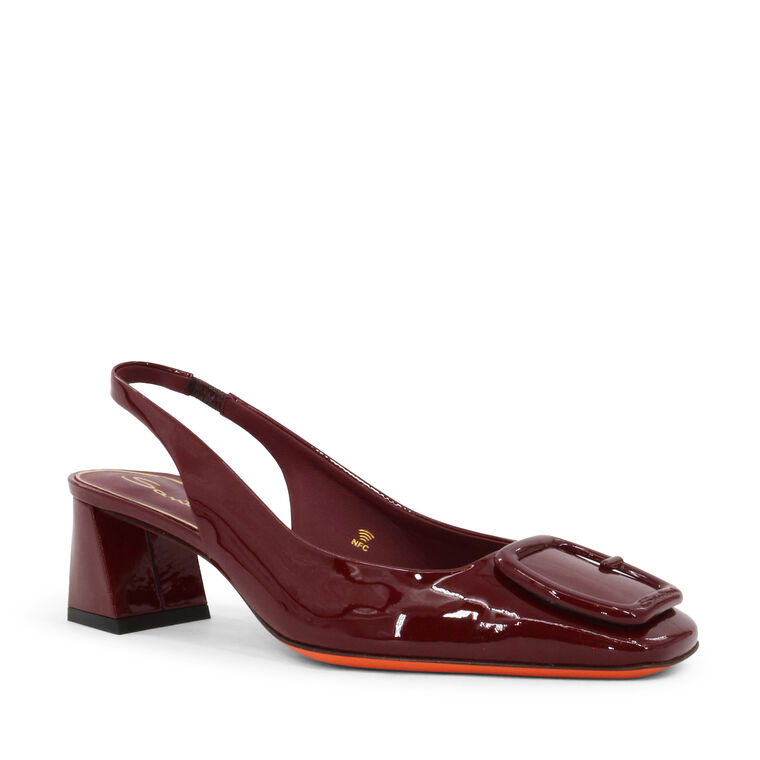 Lemon Patent Leather Slingback Pump image number null