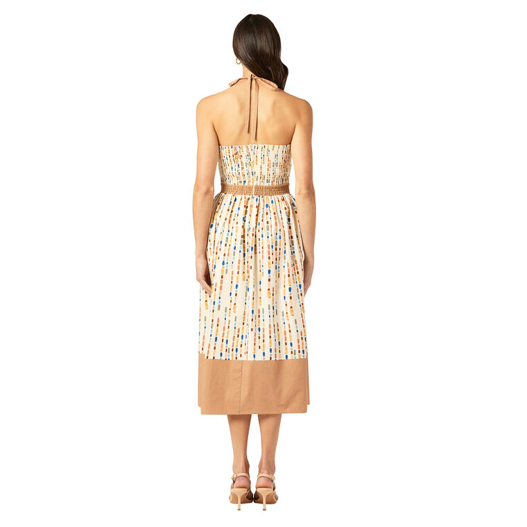 Serene Halterneck A-Line Midi Dress image number null