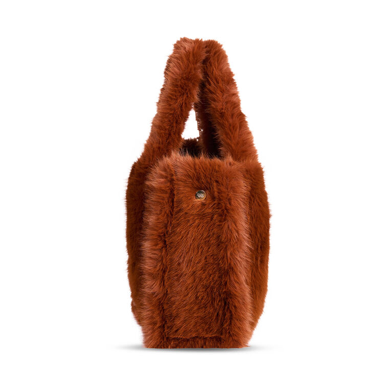 Oversized Faux Fur Tote image number null
